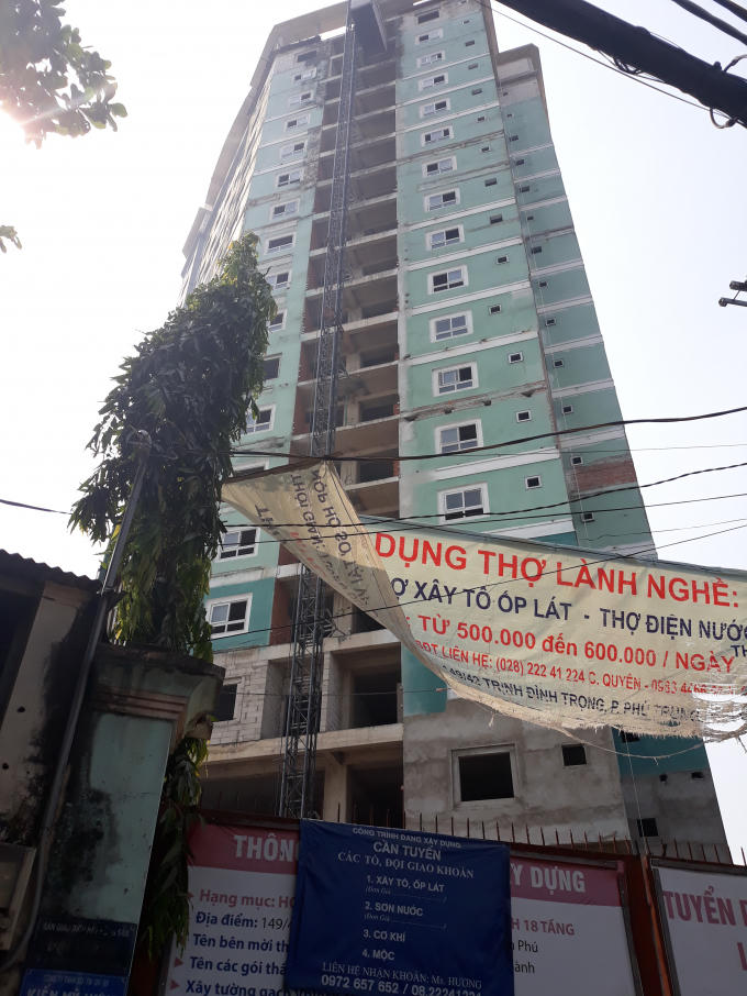 Hiện trạng dự án chung cư Đại Thành.