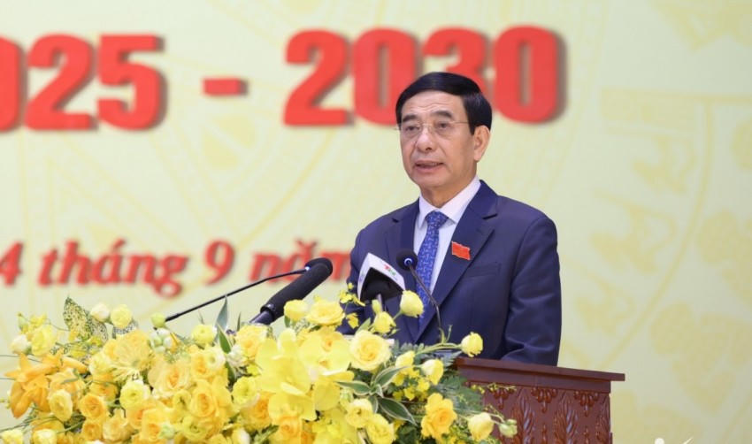 Đại tướng Phan Văn Giang phát biểu tại đại hội.