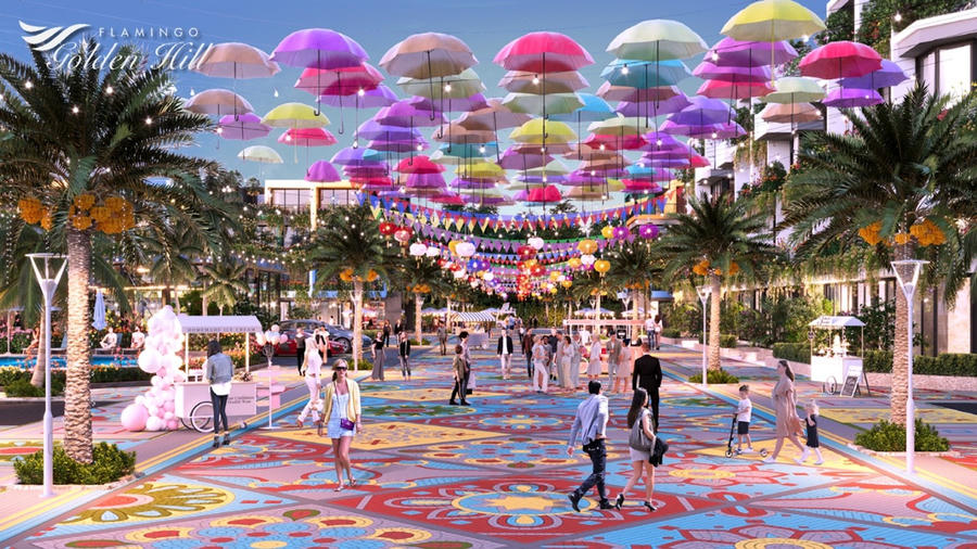 Phối cảnh dự án Flamingo Golden Hill tại Ba Sao, Hà Nam