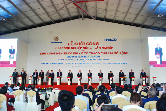Khu công nghiệp (KCN) Nông – Lâm nghiệp và KCN Cơ khí và Ô tô THACO – Chu Lai mở rộng, với tổng vốn đầu tư hai dự án là 9.718 tỷ đồng.