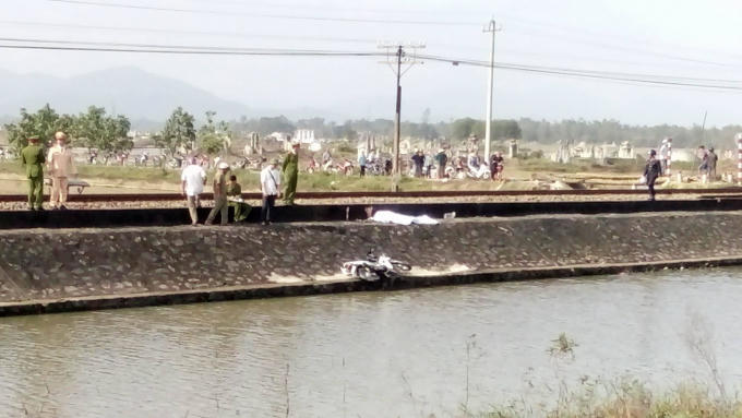 Hiện trường vụ tai nạn.