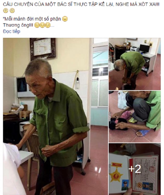 Câu chuyện về tình người khiến dân mạng xúc động. (Nguồn: Facebook).