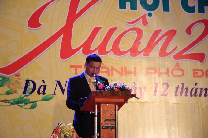 Ông Hồ Kỳ Minh, Phó Chủ tịch UBND TP Đà Nẵng phát biểu khai mạc (Ảnh: Vân Trương).