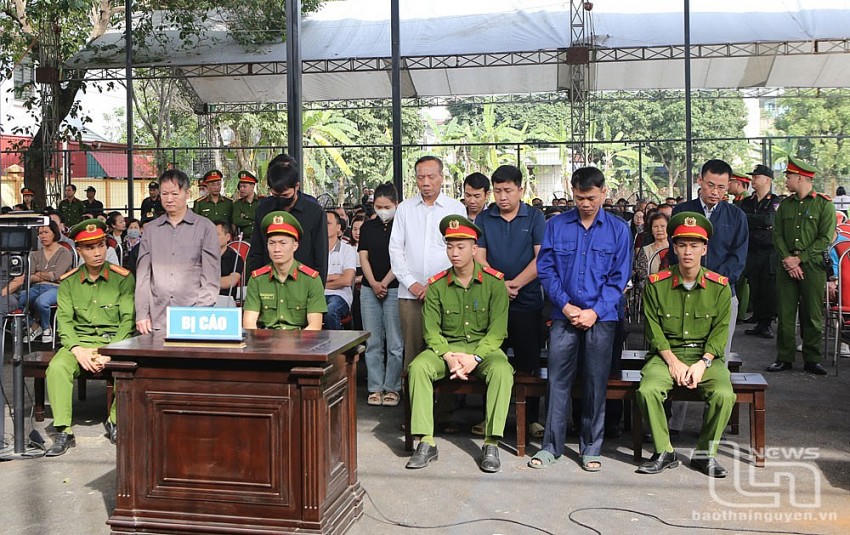 Bị cáo tại phiên tòa.