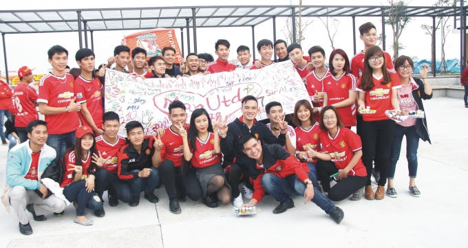 Cổ động viên của CLB Manchester United.