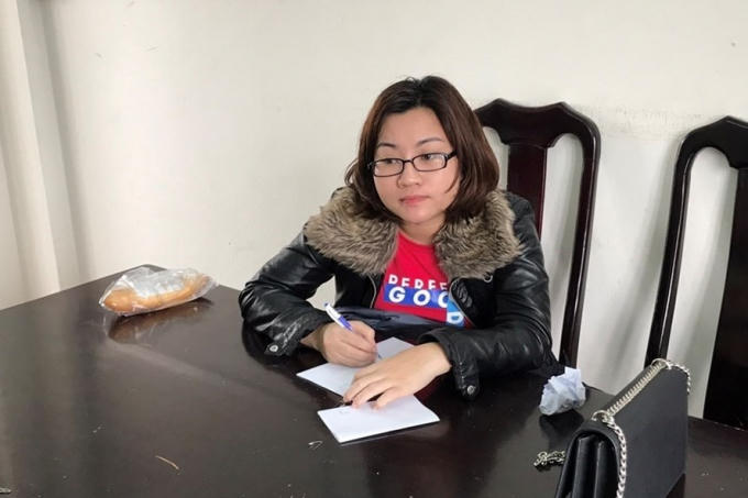 Nữ quái Nguyễn Thị Vinh tại CQĐT.