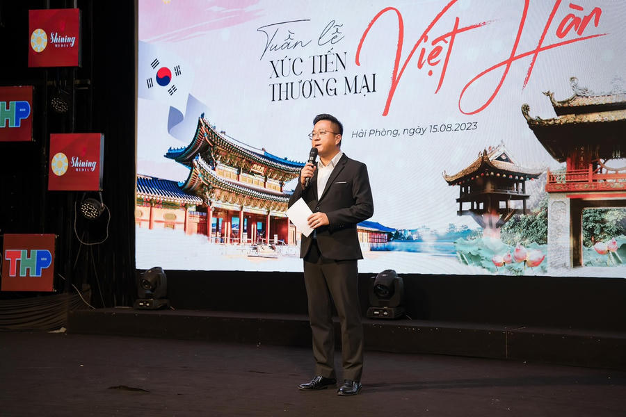 Họp báo giới thiệu Tuần lễ xúc tiến thương mại Việt-Hàn.