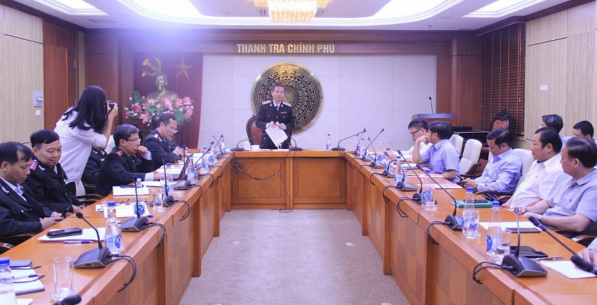 Thanh tra Chính phủ công bố quyết định thanh tra tại Tổng công ty Giấy Việt Nam. (Ảnh: TTCP)