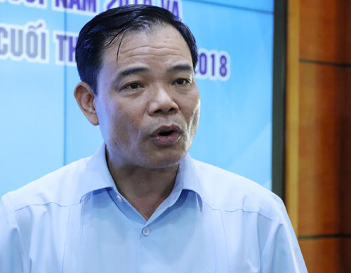 Trưởng ban chỉ đạo Trung ương về Phòng chống thiên tai Nguyễn Xuân Cường. Ảnh: Võ Hải.