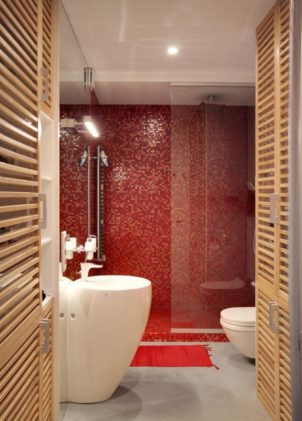 Căn hộ 56m2 đẹp mê hồn với sắc đỏ