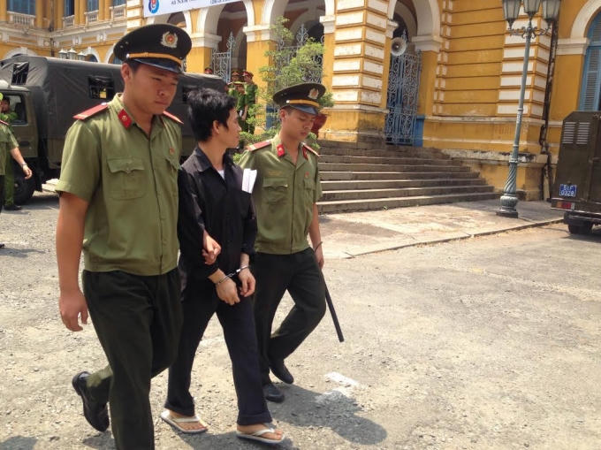 Bị cáo tại tòa sơ thẩm.