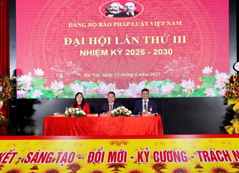 Đoàn Chủ tịch Đại hội. (Ảnh: PV)