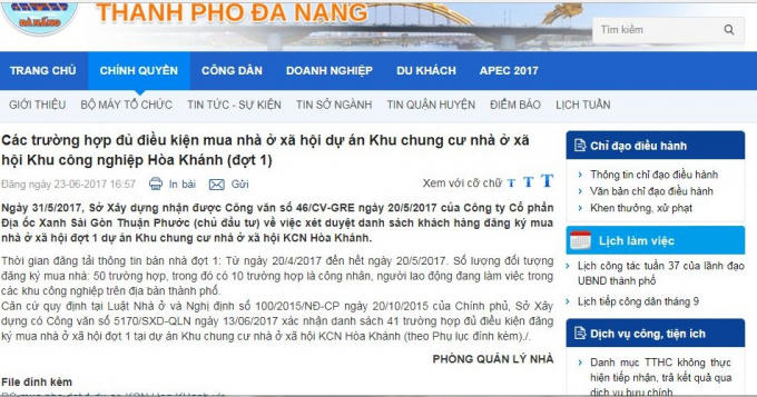Qua thời hạn mua nhà đợt 1, dự án triển khai ở hai khu E1 và E2 chưa hoàn thành.