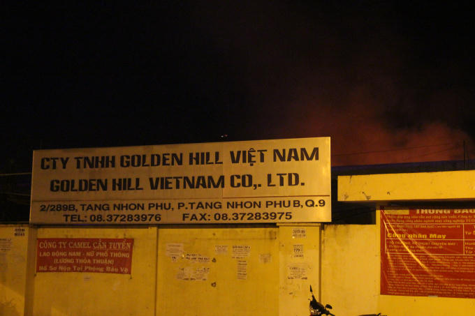 Công ty nơi xảy ra vụ cháy.