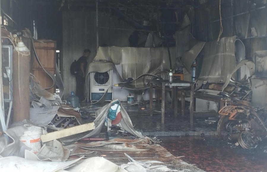 Hiện trường vụ việc.