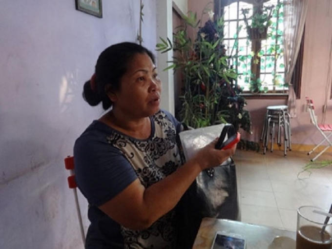 Bà Liên trong buổi trao đổi với PV.