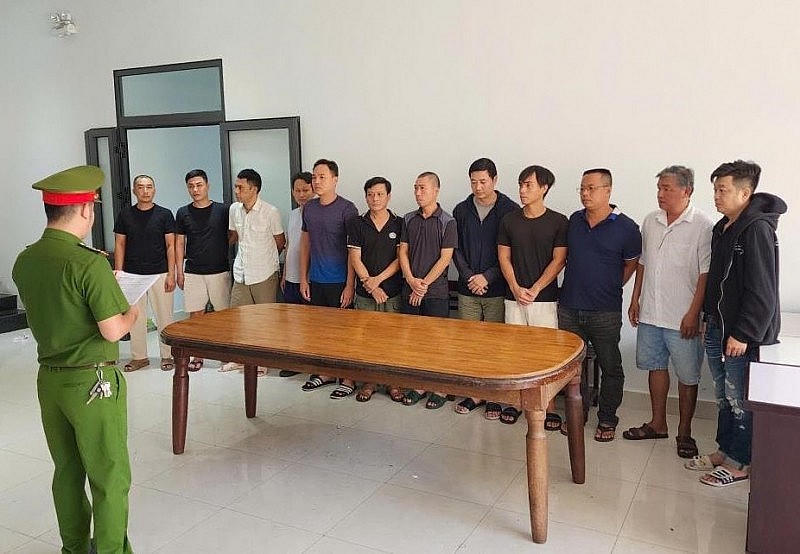 Các đối tượng trong đường dây bị Cơ quan Công an bắt giữ tháng 11/2024.