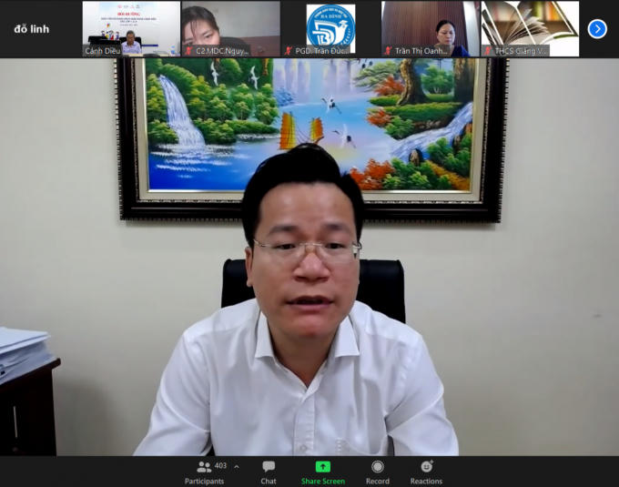 Ông Lê Đức Thuận - Trưởng phòng GD&amp;amp;ĐT quận Ba Đình, TP Hà Nội.