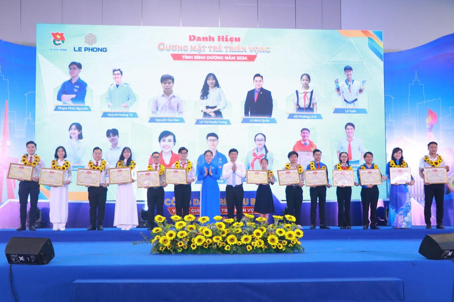 Các gương mặt trẻ triển vọng tỉnh Bình Dương.