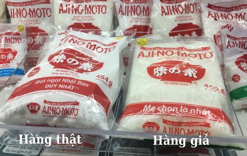 Mì chính Ajinomoto là một trong những sản phẩm bị làm giả số lượng lớn