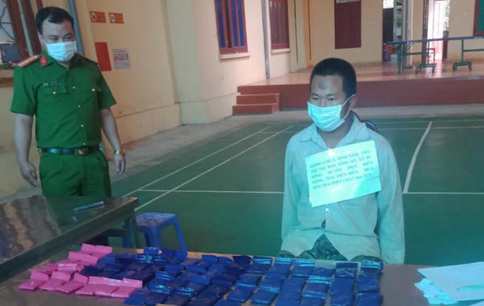 Đối tượng bị bắt giữ.