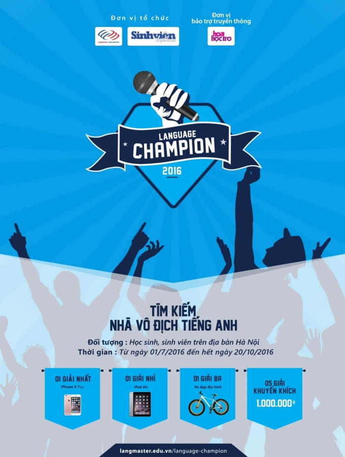 Cuộc thi vô địch tiếng Anh dành cho học sinh, sinh viên Hà Nội