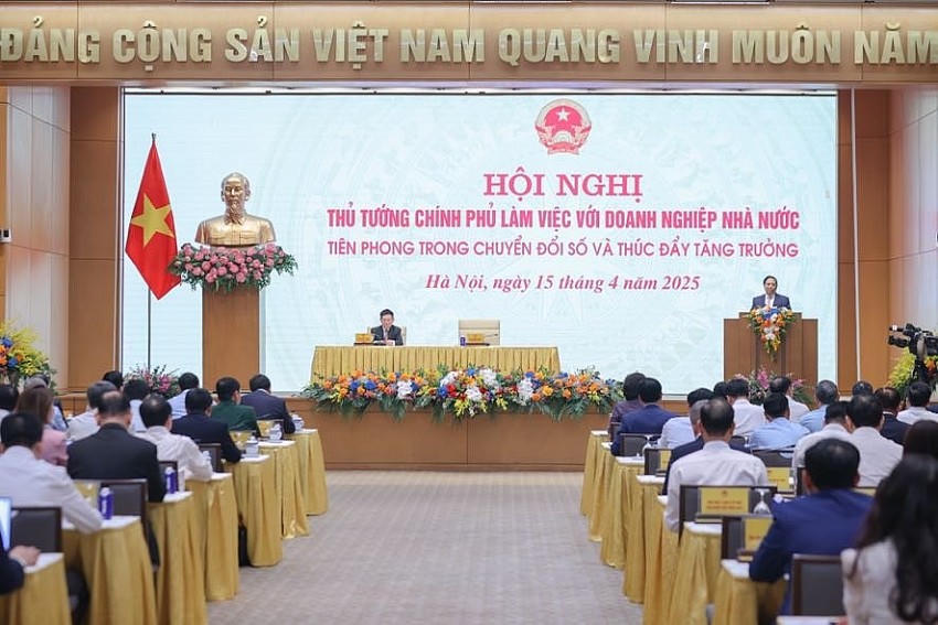 Thủ tướng Phạm Minh Chính phát biểu khai mạc Hội nghị. Ảnh: VGP
