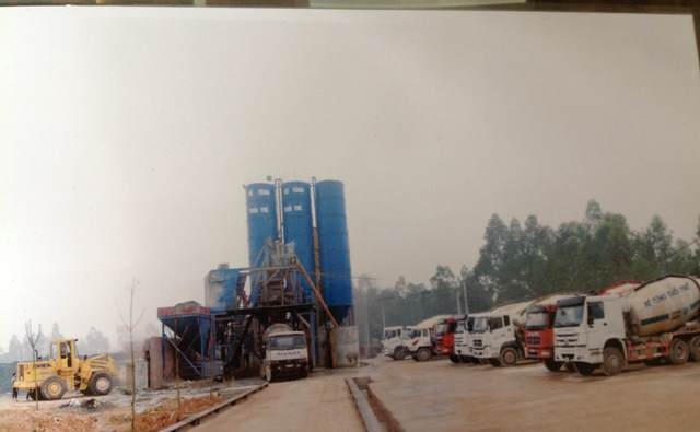 Dây chuyền sản xuất bê tông tươi của HTX Vật liệu xây dựng Tuổi trẻ