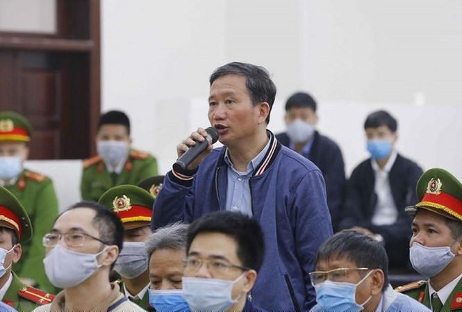 Bị cáo Trịnh Xuân Thanh tại tòa.