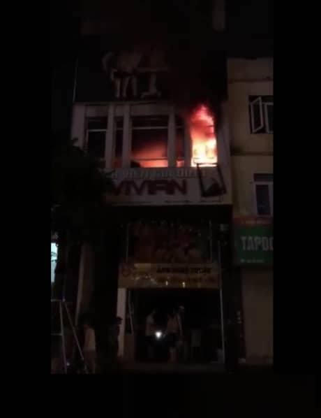 Hiện trường vụ cháy.