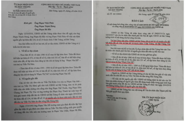 Vụ tranh chấp tại Gia Lâm: UBND xã Bát Tràng có “ba phải”, liên tục ra văn bản “lật lọng” về nguồn gốc đất?