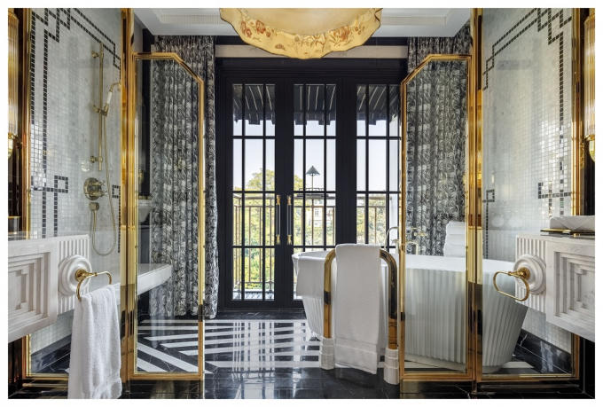 Bên trong phòng nghỉ tại KS Capella Hanoi