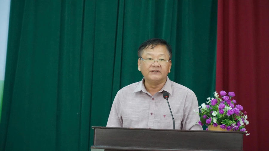 Ông Nguyễn Văn Nghĩa, Phó Giám đốc Sở Nông nghiệp và Phát triển nông thôn tỉnh Kiên Giang phát biểu.