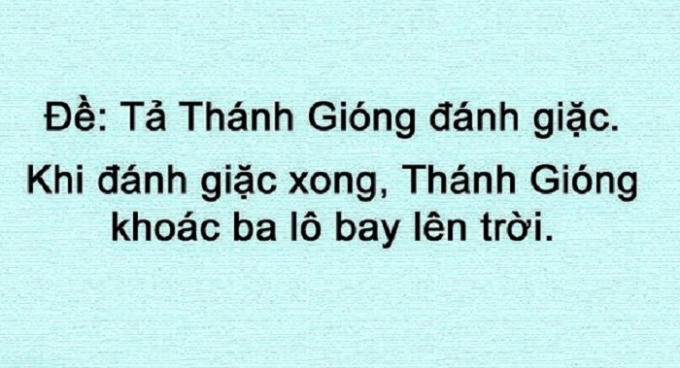 Tả Thánh Gióng.