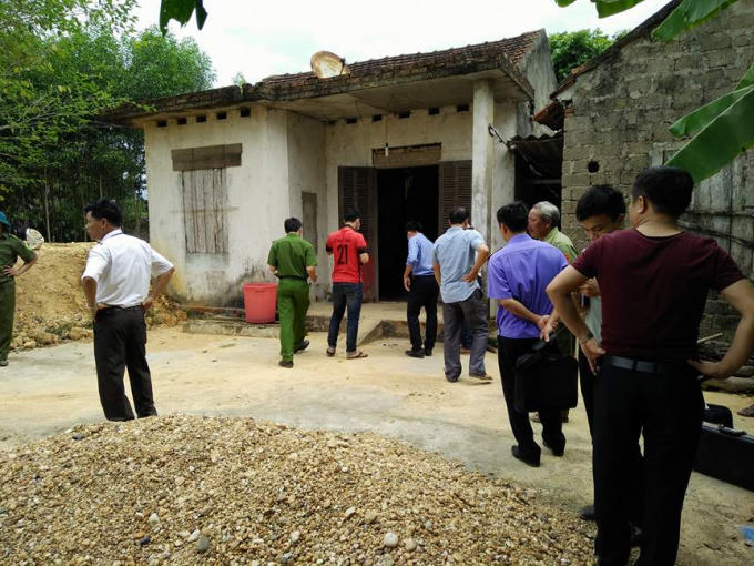 Ngôi nhà của cô Ch nơi xảy ra vụ án (ảnh Đức Biểu).