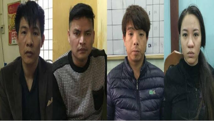 Nhóm đối tượng tai cơ quan Công an.