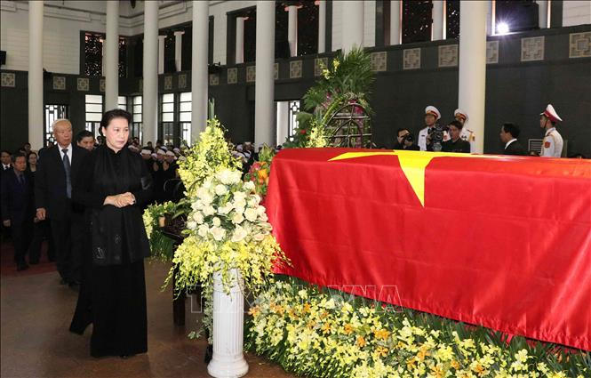Lễ tang cấp Nhà nước nguyên Phó Chủ tịch Quốc hội Nguyễn Phúc Thanh