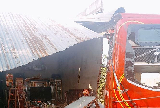 Hiện trường vụ tai nạn.