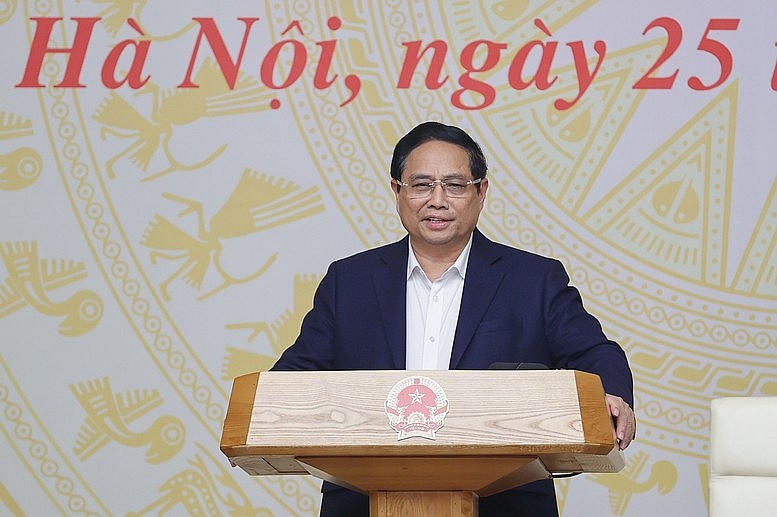 Thủ tướng Phạm Minh Chính phát biểu chỉ đạo hội nghị.