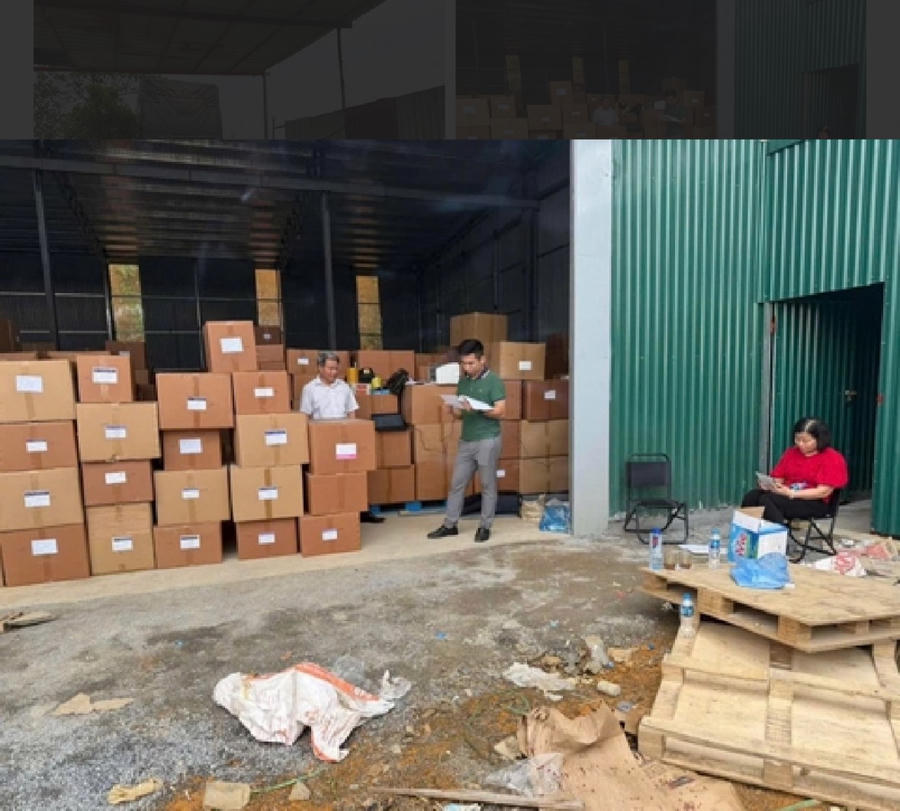 Lô thực phẩm chức năng giả tới 100 tấn hàng bị cơ quan công an phát hiện, thu giữ