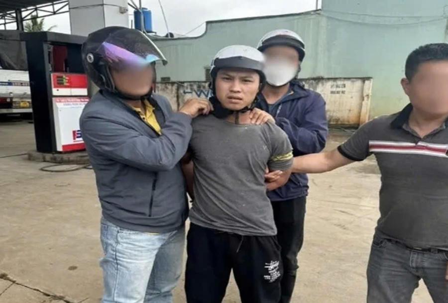 Đối tượng Đinh Bạt Ngọc bị tạm giữ để điều tra về hành vi xâm hại tình dục. Ảnh: Báo Lâm Đồng