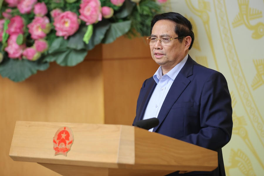 Thủ tướng đề nghị các đại biểu tập trung đánh giá về tình hình, kết quả triển khai Nghị quyết 68 từ khi ban hành đến nay - Ảnh: VGP/Nhật Bắc.