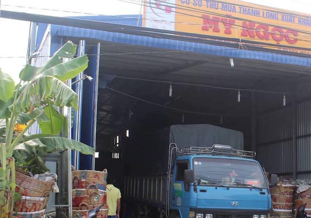 Cơ sở thu mua thanh long, nơi xảy ra vụ cướp. (Ảnh: Zing.vn)