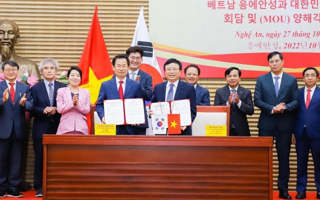 Nghệ An: Ký kết biên bản ghi nhớ 5 nội dung quan trọng với thành phố Gwangju