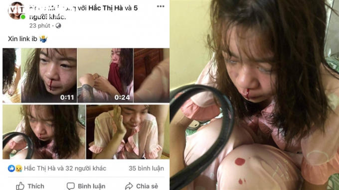 Thiếu nữ bị đánh đập dã man
