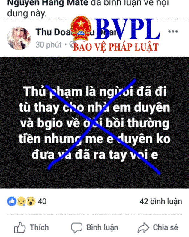 Những tin đồn thất thiệt trên mạng xã hội về nữ sinh Cao Thị Mỹ Duyên cần phải được xử lý nghiêm.
