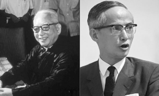 Ông Phan Khắc Sửu, Quốc trưởng VNCH 1964 – 1965 và Thủ tướng Phan Huy Quát.