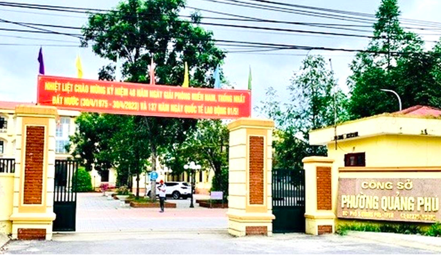 Trụ sở UBND phường Quảng Phú.