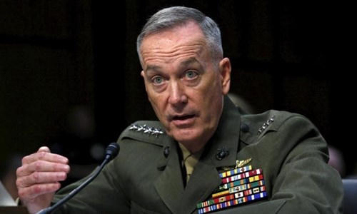 Chủ tịch Hội đồng tham mưu trưởng Liên quân Mỹ Joseph Dunford. Ảnh: Reuters
