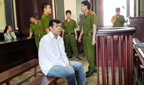 Bị cáo Hoàng Long Sơn trong phiên xét xử.
